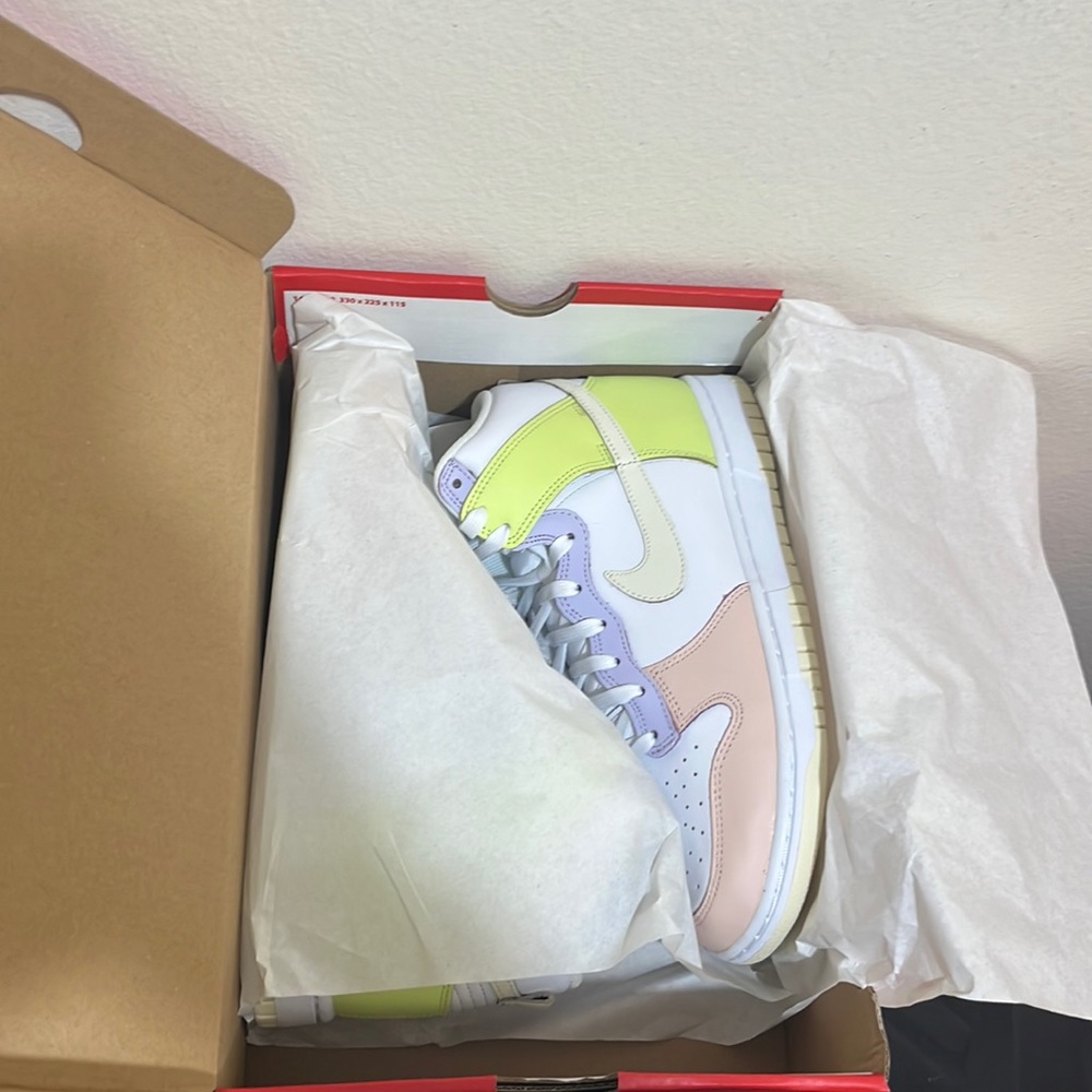 Nike dunk High Womens white/cashmere lemon twist - Picture 2 of 5